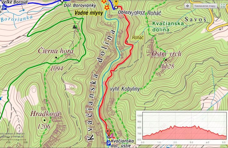 tip-vylet-pes-kvacianska-dolina-oblazy-mlyny-mapa